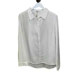 NEW DYLAN women's taylor shirt in white